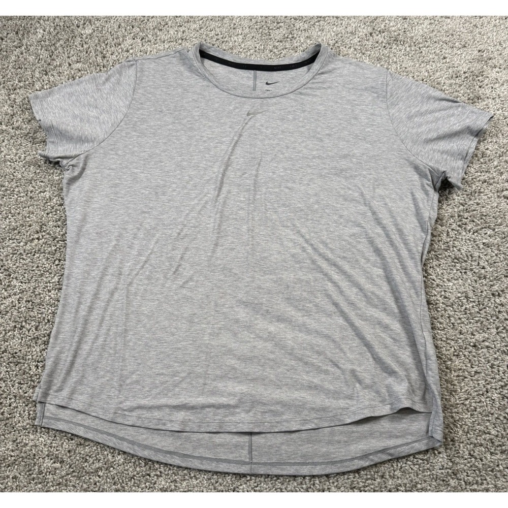 Nike Dri‎ Fit Womens T-Shirts - Lot Of 2 - ECNL Mom And Solid Gray Swoosh L / XL - Picture 8 of 13